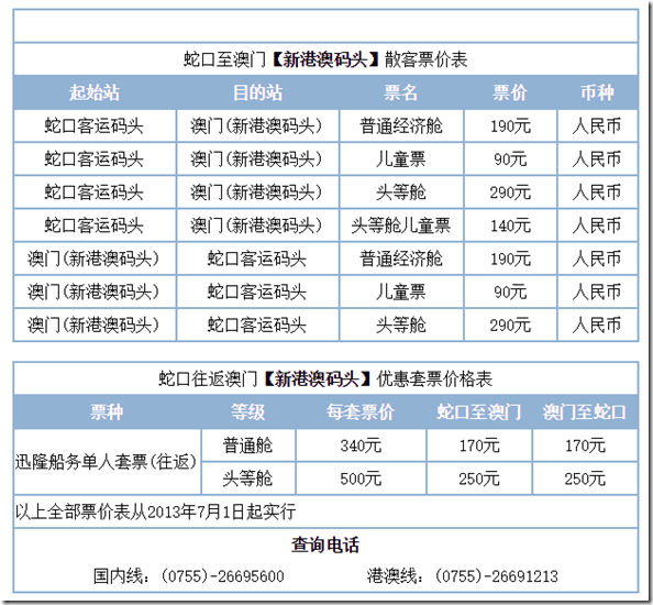 澳门一日游旅行指南——深圳到澳门3种途径