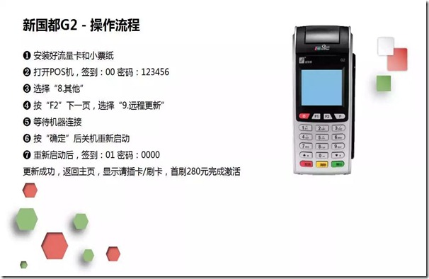 瑞聯盟客戶傳統出票大POS機開通步驟，瑞易生活APP激活圖文教程