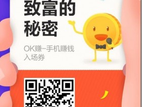 《OK赚》手机赚钱,通往致富的秘密,让你随时随地游戏娱乐赚钱,宝妈、学生、白领必备赚钱软件!