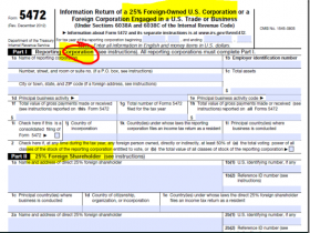 如何为美国外资单一成员有限责任公司提交表格 5472 和 1120? 手工填写表格 5472,关于表格 5472外国公司信息申报表的说明,如何填写表格 1120?美国公司所得税申报表1120-S表格模板参考,表格1120和5472珍贵视频教程