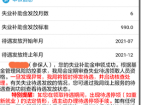 快来领取深圳失业补助金,一个月990,可以连续领取6个月,失业补助金从发放补助金的次月起按月发放,社保机构每月25日前到账。