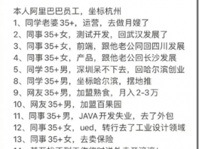 中国老板是最不喜欢员工舒服的人 !瑞士好企业文化,双休日,节假日该休息就休息,不得加班,否则作辞退处理。和老板出门,永远是老板买单,这是规矩。阿里员工周边35岁同事都去哪里了?中国人多,内卷和人手一本葵花宝典。国内博士来深圳竞争做中学老师,清北尽头是深圳中学!