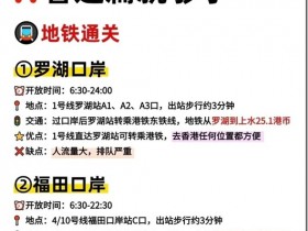深圳到香港入境指南 地铁通关 高铁通关 轮船通关 巴士通关 深圳到香港出行之前的准备