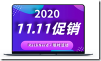 雙11特價 Racknerd .98/年，KVM/1g內存/1核/17gSSD/3T流量 全年最低價！